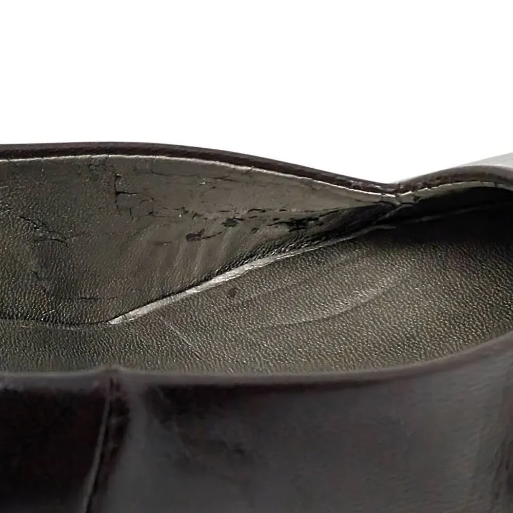 Ross Hommerson 7 Dark Brown Comfort Heels NWD Pumps Vintage Career Librarian
